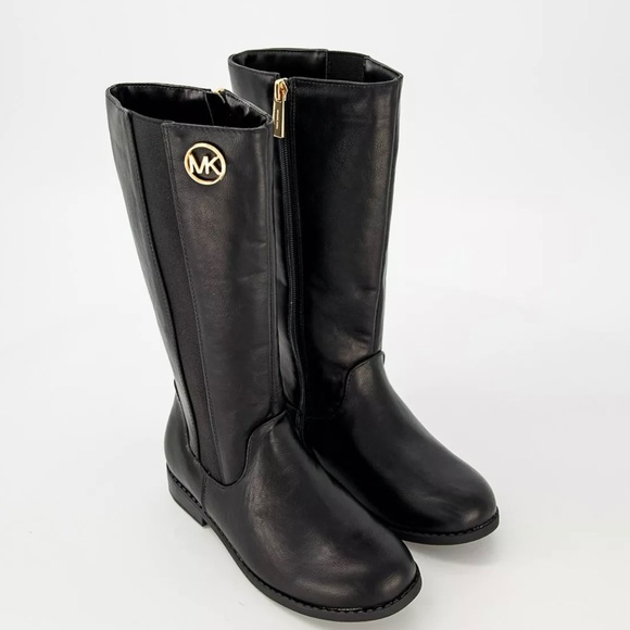 MICHAEL KORS BOOTS EMMA LIBERTY BLACK FOR GIRLS Size 2 - Picture 3 of 11